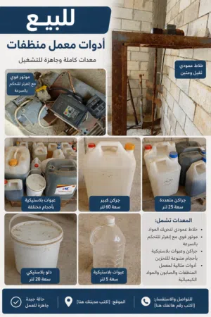معدات معمل منظفات كاملة