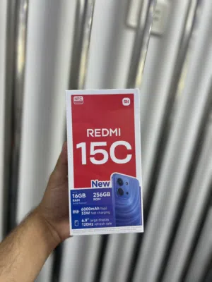 Redmi 15C 8RAM / 256GB جديد مسكر بالكرتونة كفالة الوكيل الرسمي وشركتنا 3 سنوات