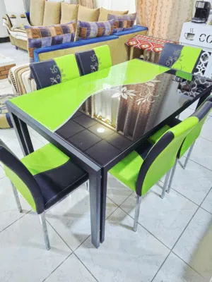 ميز طعام مع 6 كراسي