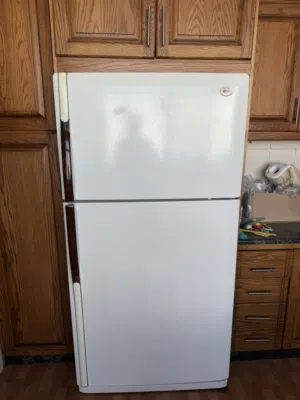 ثلاجة ال جي مستعملة قديمة بسعر مغري. على المشتري تحميل وتنزيل الثلاجة. طابق 3