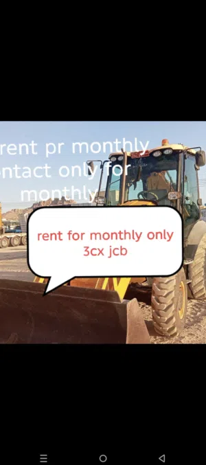 for rent 3cx jcb pr month.
