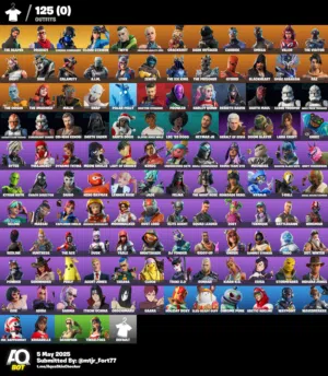 للبيع حساب فورت نايت نادر (الوصف)