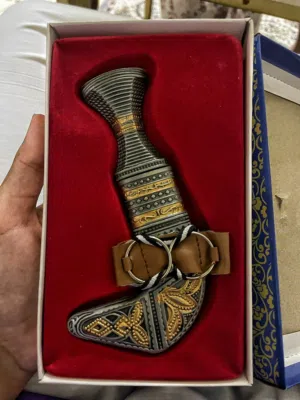 خنجر صغير تراثي فاخر للزينة والاقتناء (توصيل مجاني)