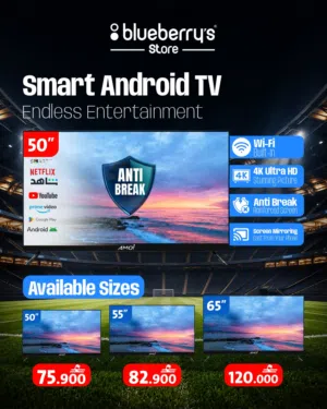 AMOI 50” Smart Android TV 4K Ultra HD Unbreakable Screen Available in 50”, 55” 65” Sizes