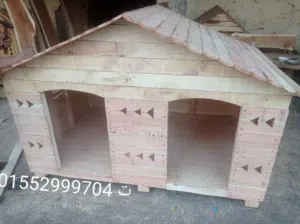 بيوت للكلاب والقطط جميع المقاسات من أجود أنواع أخشاب الأشجار الطبيعية التي تقاوم البكتيريا والحرارة
