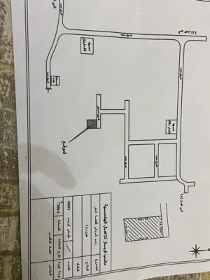 قطعه ارض 355 متر نهايه طريق السدره