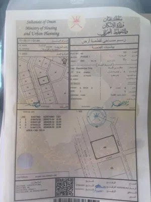 ارض في مرتفعات الرسيل مستويه ونظيفه ووسط البيوت  مساحه 660 متر