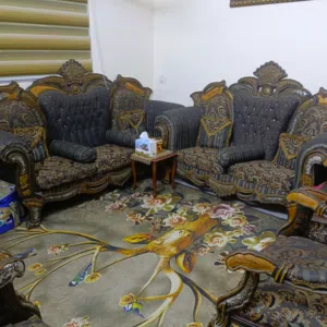 غرفة جلوس خشب زان