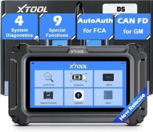 XTOOL D5S OBD2 Scanner Car Diagnostic Tool for Engine ABS SRS Transmission