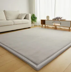 سجادة مودرن ناعمة - رمادي ملكي (مقاس 200×150 سم)