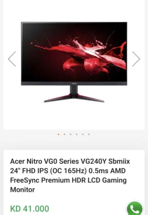 24.5" Acer monitors for sale in Hawally