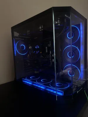 بيع جهاز بي سي 6000 درهم استعمال نضيف شهر ونص التجميعه 5060Ti رام 32GB وتخزين 1TB NVMe تبريد مائي