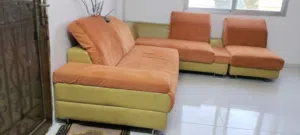 طقم امريكي الصنع سبع مقاعد ومقاعده منجدات جديد