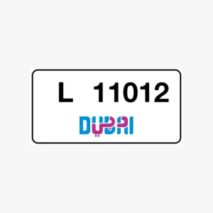 FOR EXCLUSIVE SALE: Premium Dubai  Plate L 11012 from the Owner