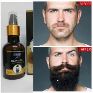 زيت BEARD OIL  الغني عن  التعريف لزيادة نمو  للحية والشعر