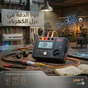 يتوفر لدينا جهاز مقاومة العزل (ميجر) #UNI_T_UT501_A