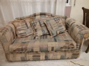كنب مستعمل تفصيل ليس جاهز خشب سويد ثقيل جداا ممتاز 7 مقاعد  للبيع المستعجل