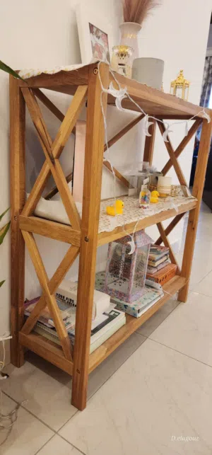 ارفف من يوسك  wooden shelves from JYSK