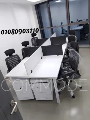 work station partition خليه خلية عمل بارتيشن مكاتب موظفين / اثاث مكتبي  متاح جميع المقاسات والالوان