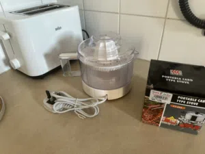 Toaster orange juicer portable card type stove