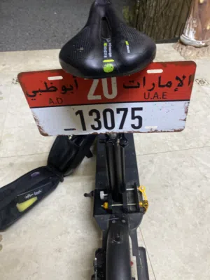 سكوتر جميل مستعمل 6 اشهر فقط للبيع مع كرسي ولوحه و بومب و اريل و قاعده إماميه و مثبت هاتف سرعته 45كم