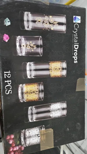 طقم كاسات 12 قطعة