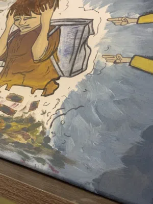 لوحة بعنوان التنمر