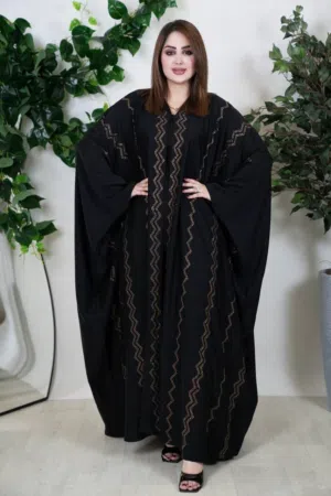 عباية اسلامية سواد فاحم