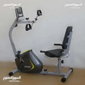 جهاز دراجة مع مسند ظهر مخصص لكبار السن بتحمل اوزان عاليه