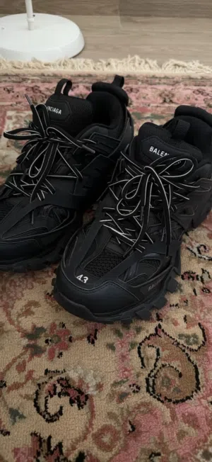 Black authentic balenciaga tracks for sale