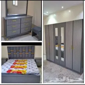 غرف نوم نفرين وغرف اطفال جديده وجاهزه للتركيب