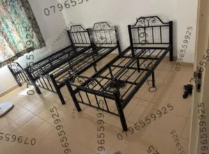 تخت مفرد حديد 8 ارجل بتصاميم عصريه موديلات 2025_2026