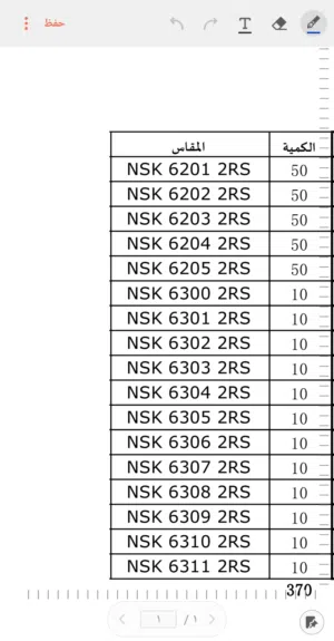 بيرنجات NSK
