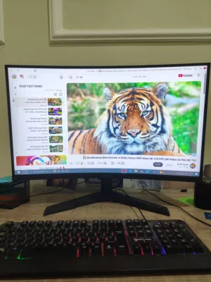 شاشة العاب koorui e6ca  كيرف 27 إنش شبه جديده
