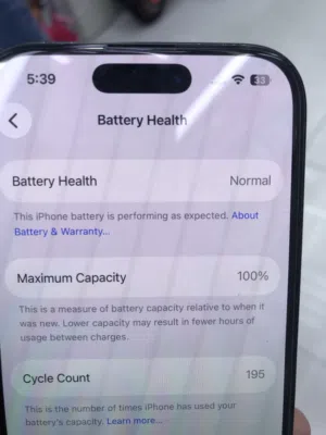 iPhone 16pro 256 battery 100% warranty company available