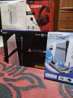 PS5 PRO مستعمل شبه اجديد استعمال محلي يعني محلي الجهاز بي كل ملحقاته من لاخير بي12الف كل شي قاعد اجد
