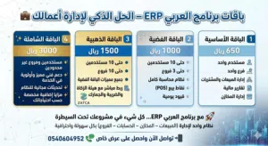 وداعاً لتعقيد الحسابات.. أهلاً بـ "العربي ERP" الحل الذكي لإدارة أعمالك!