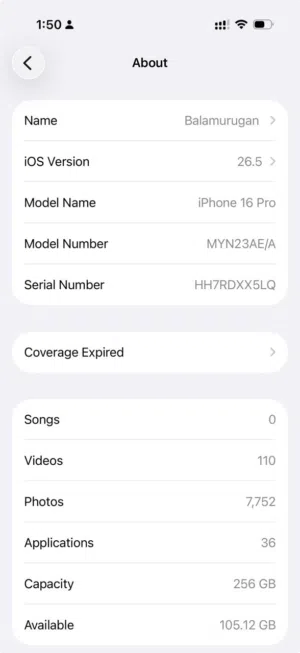 iPhone 16Pro, 256 GB