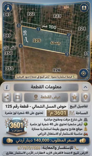 Farm Land for Sale in Irbid Jumha