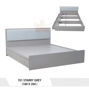 سرير خشبي جديد لشخصين بدون مرتبة new wooden double bed without martress