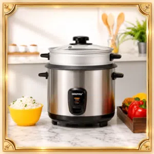 Geepas 1.5 ltr rice cooker with streamer