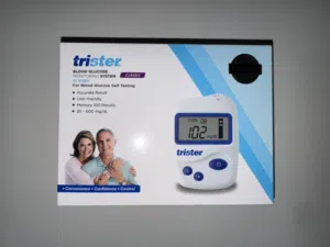جهاز قياس السكري trister جديد بالكرتونة ب28 دينار والتوصيل مجاني.