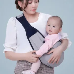 حمالة أطفال أمامية مريحة للرضع – حمالة بيبي قطنية مع تهوية