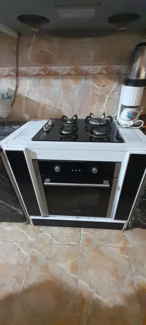 طباخ ع الغاز مع اوفن كبير ع الكهرباء مال كاونتر تركي
