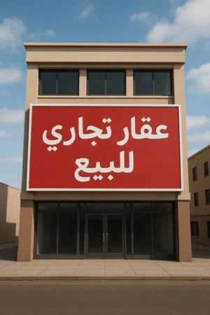 عقار تجاري للبيع قرب جزيرة الغاز (الحشان )