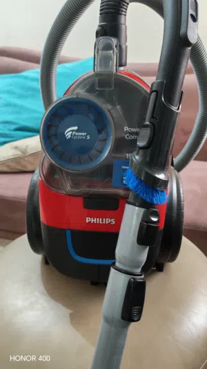 مكنسة كهربائية ماركة فيليبس باور برو كومباكت بقوة 1900 واط شغالة 100٪ Philips vacuum cleaner 1900W
