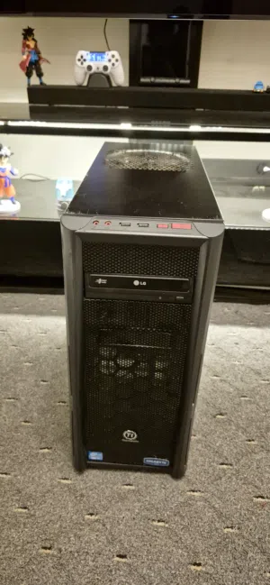 pc case with motherboard