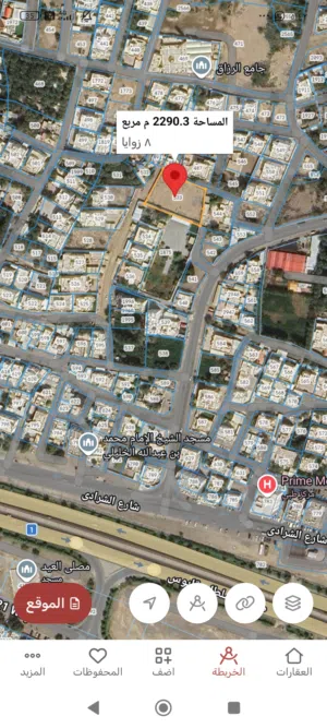 ارض سكنيه معبيله الشماليه  2284 متر ب113 الف موقعها حلو للشاري الجاد فقط