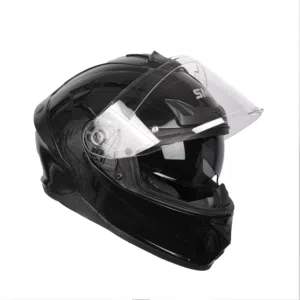 Black glossy helmet SMK DOT and ECE approved