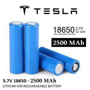 بطاريات ليثيوم 2500mAh 18650 فعلي أصلية نخب اول صناعة تيسلا